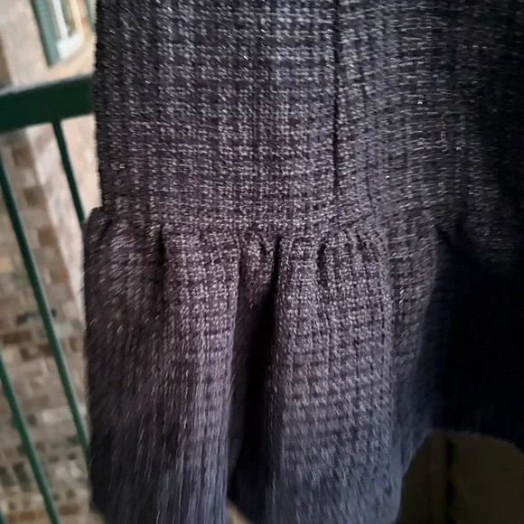 🆕 AQUA Tweed Drop Waist Mini Dress Exclusive Pearl Strap Bow Detail Size S Party - Picture 10 of 16